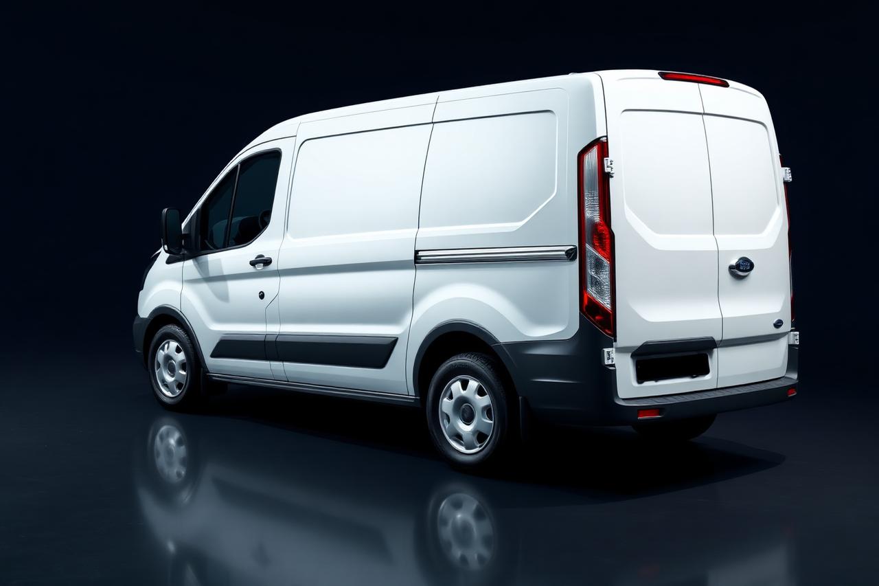 Transit Panel Van after a professional hand wash at Needham Hand Car Wash